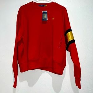 Polo Ralph Lauren Women’s Crew Neck Rib Sweatshirt